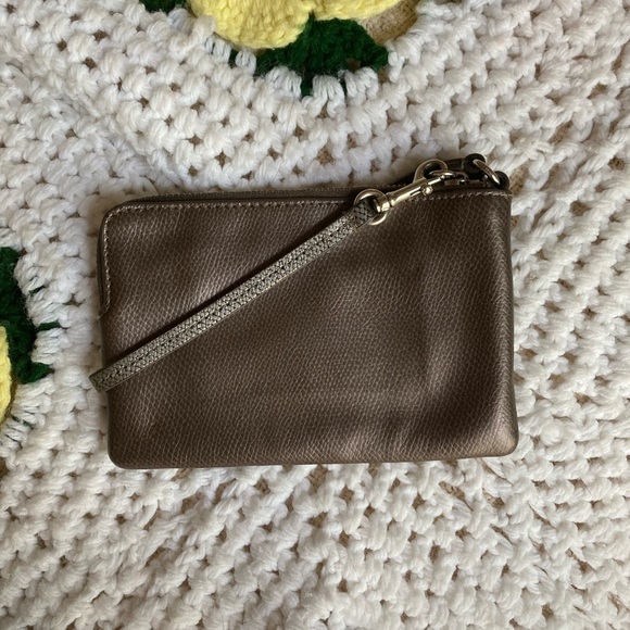 Coach Corner Zip Wristlet - Picture 2 of 4